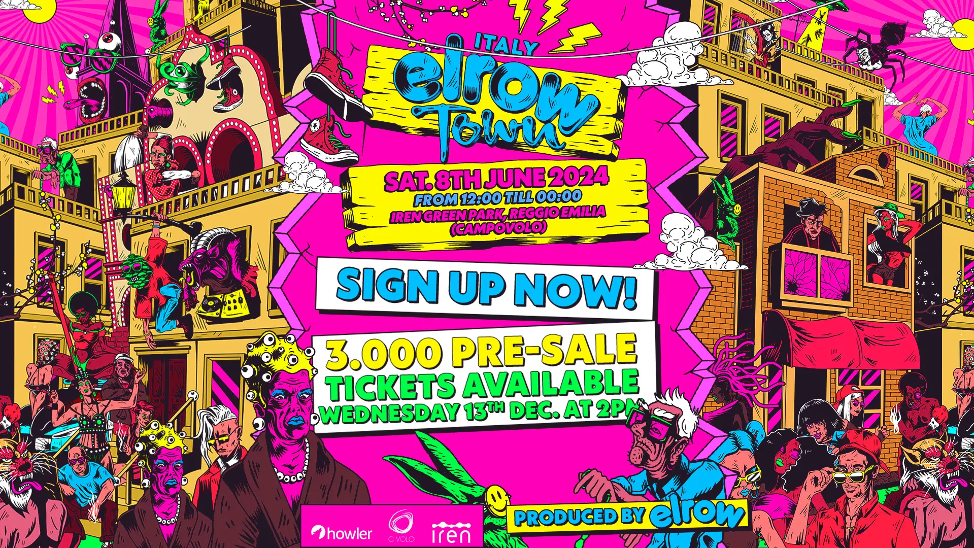 elrow Town arriva in Italia: l’8 giugno 2024