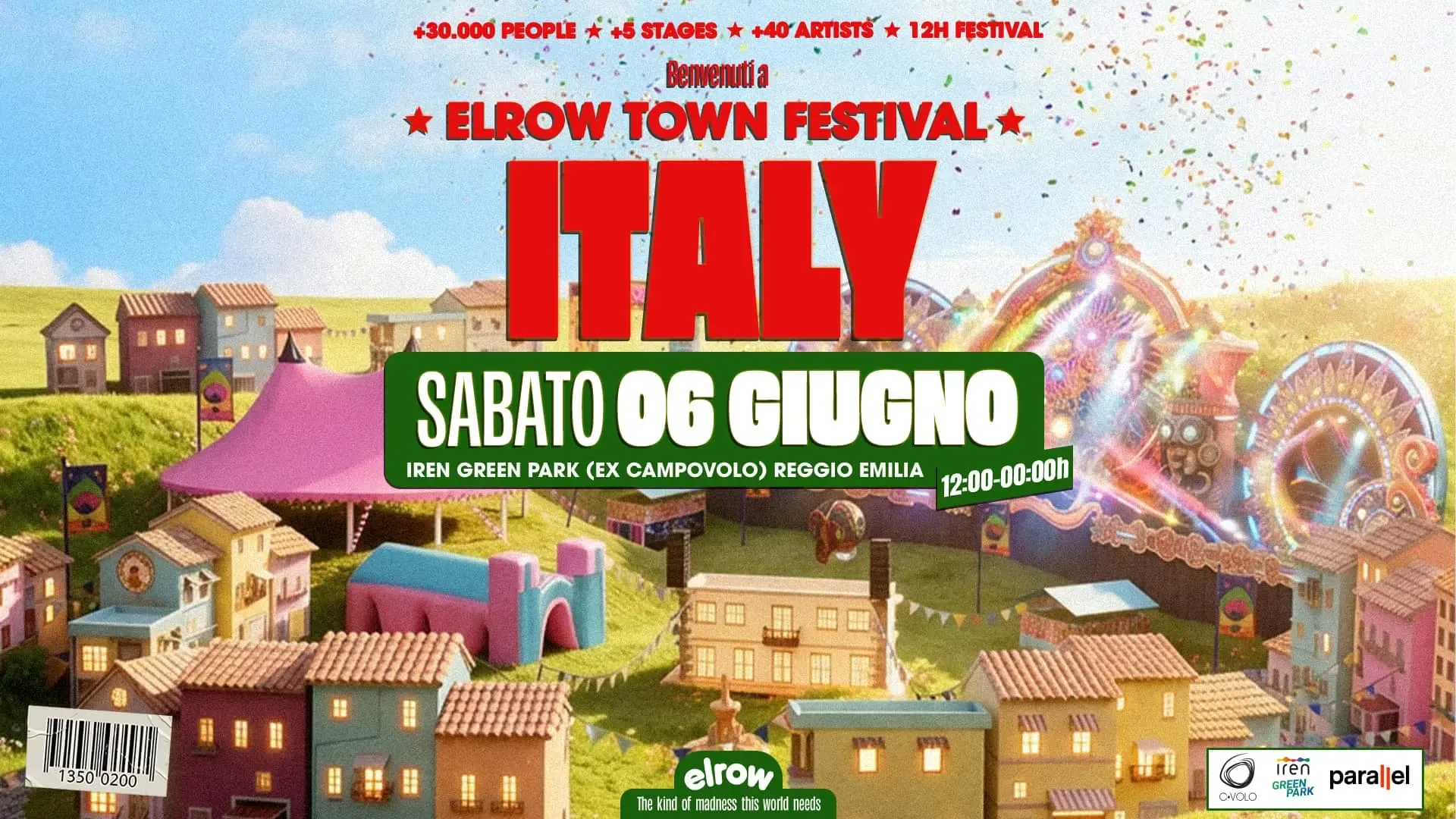 elrow Town Italy 2026: tutto quello che c’è da sapere